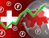Šveices centrālā banka veic intervenci valūtas tirgū, lai apturētu franka kursa kāpumu